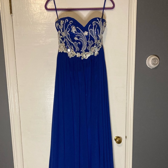Blue Prom Dress - Picture 2 of 6